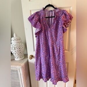 Vineyard Vines Purple and Pink Floral Mini Dress